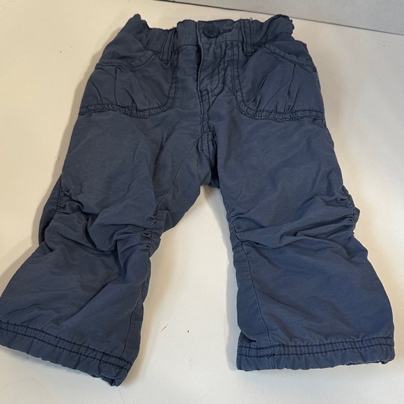 Old navy blue fleece lined winter pants size 12-18 months - Picture 1 of 5